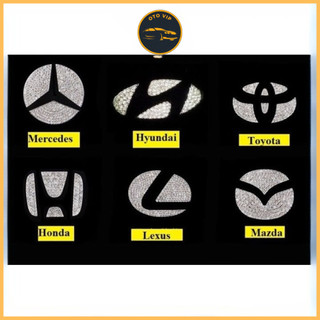Đính đá vô lăng logo hãng xe: Honda, Mazda, Toyota, Hyundai, Mercedes,Wuling,... sang trọng cho xế yêu