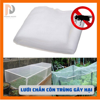 Lưới chắn côn trùng, Lưới trồng cây cho nhà vườn khổ cao 1m, 2m chất liệu HDPE bền bỉ, chắc chắn