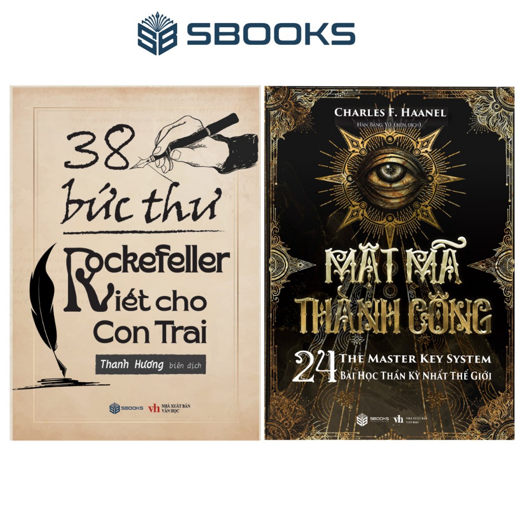 หนังสือ คอมโบ 2 เล่ม: 38 ตัวอักษร Rockefeller เขียนลูกชาย + รหัสความสําเร็จ - ร้านไข่ตั้ม | หนังสือส