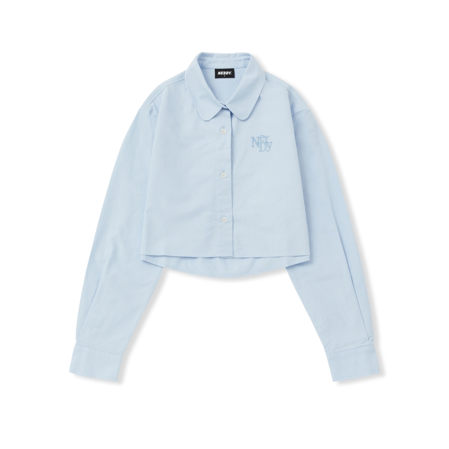 เสื้อครอปโลโก้ปัก NERDY