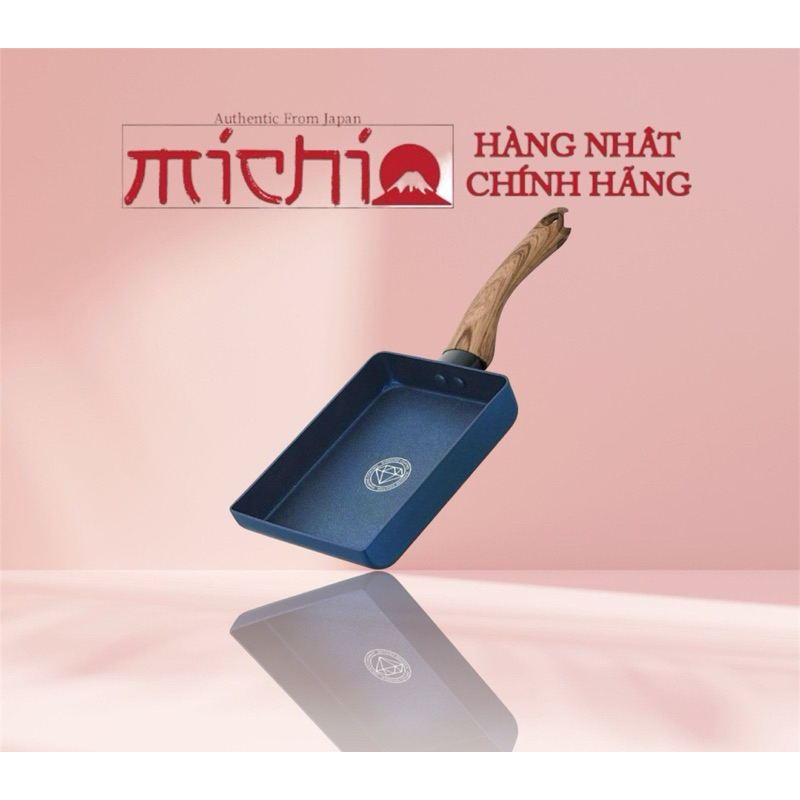 Square PAN 18x14cm SUPER DURABLE DIAMOND NON-STICK COATING KAKUSEE นําเข้าจากญี่ปุ่น Barn