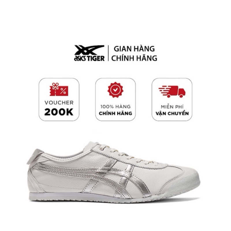 [ของแท้] รองเท้า Onitsuka Tiger MEXICO 66White Silver D508K-0193