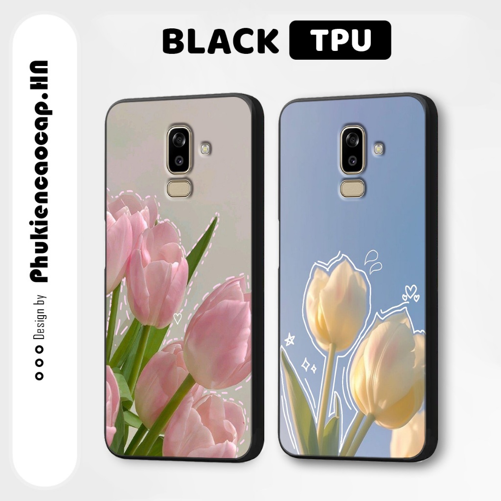 เคส Samsung J8 / J8 2018 - เคส TPU คุณภาพสูง พิมพ์ลายดอกไม้ทิวลิป แฟชั่น