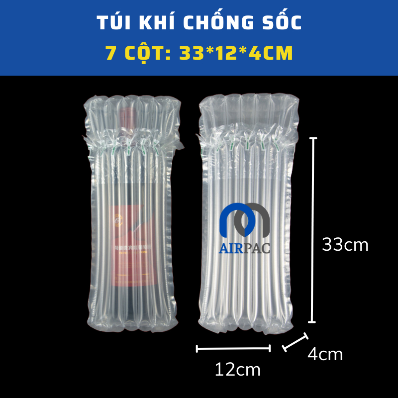 บรรจุภัณฑ์ ถุงพลาสติก คอลัมน์ลม ผ้าพันลม กันกระแทก Airpac ขนส่งสินค้าเปราะบาง 7 คอลัมน์ของห่อขนาด 33