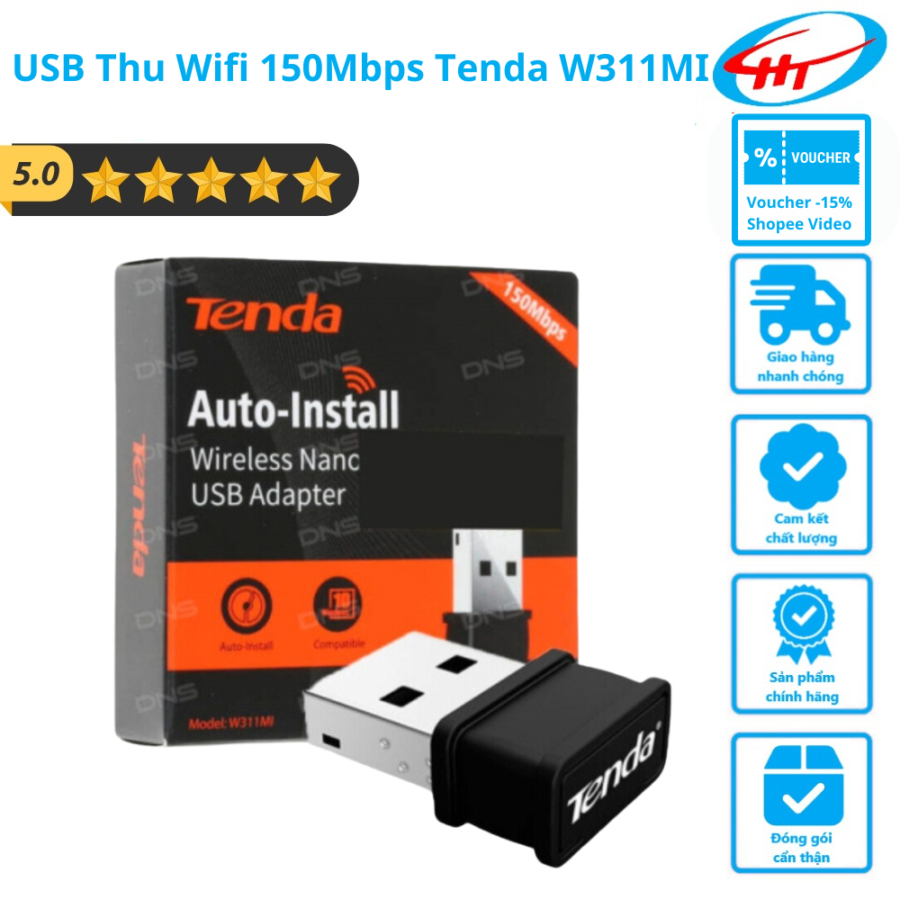 [W311MI] Tenda W311MI 150Mbps USB Wifi Receiver - สินค้าของแท้