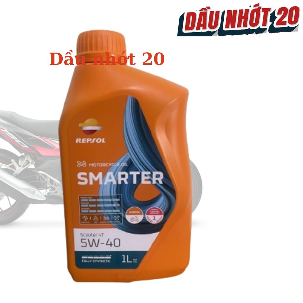 Repsol Scooter Smarter 5w40 Repsol Scooter 5w40 รุ่นใหม่ ความจุ 1L