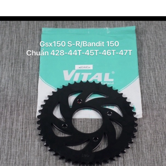 เฟือง GSX 150, GSX-R 150 /Bandit 150 มาตรฐาน 428-44T, 45T, 46T - NSD สเตอร์ VITAL ไทยแท้
