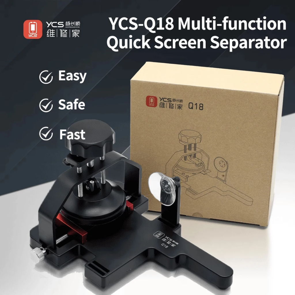 YCS Q18 เครื่องมือถอดหน้าจอและหน้าจอแบบแฮนด์ฟรี