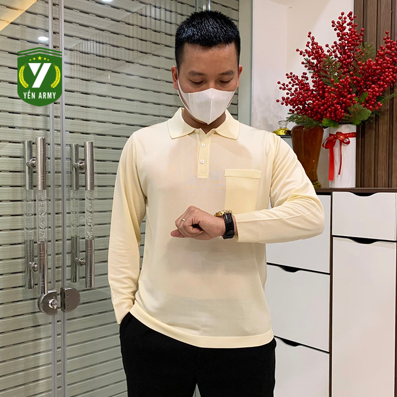 เสื้อเชิ้ตแขนยาวผู้ชาย Mont To Ghi - ธรรมดา Montagut พร้อมกระเป๋าหน้าอก