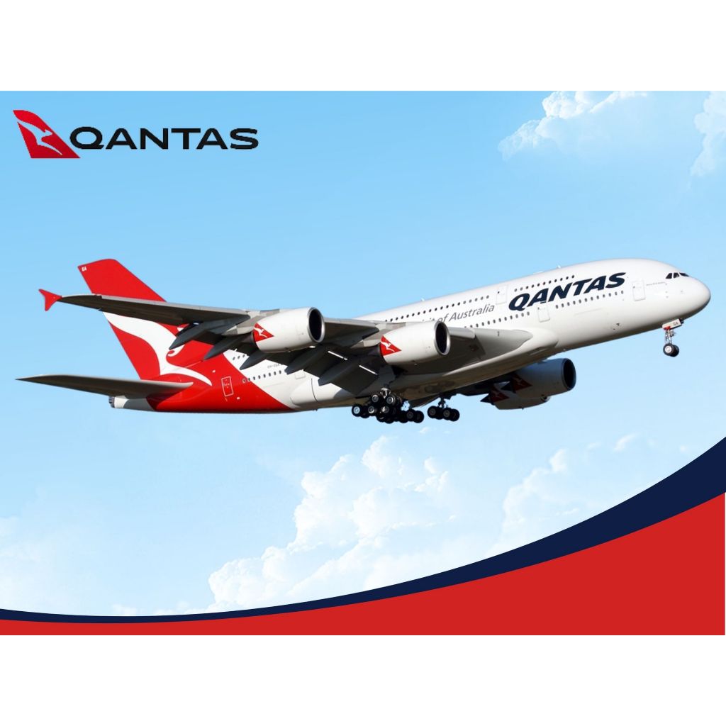 AIRBUS A380-800 QANTAS Airways Commercial เครื่องบินกระดาษรุ่น