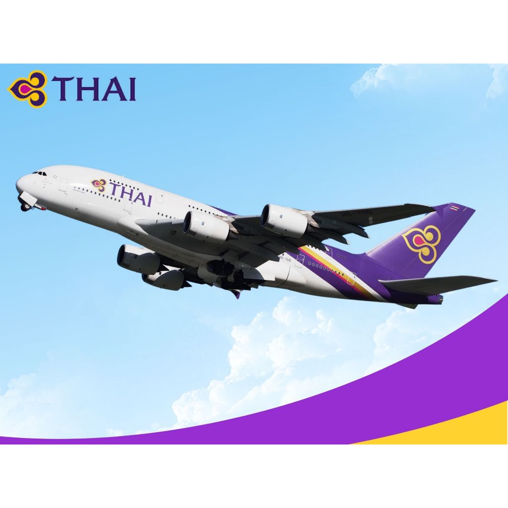 AIRBUS A380-800 THAI Airways กระดาษเครื่องบินเชิงพาณิชย์รุ่น