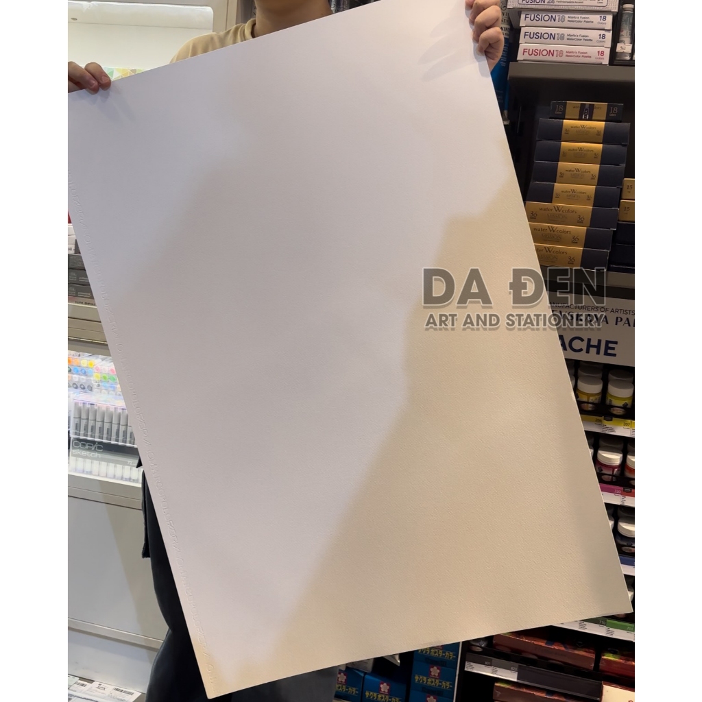 [ผิวสีดํา - DISTRICT 3] กระดาษสีน้ําอิตาลี 300gsm Fabriano Marco Polo 25% Cotton 54.6x78.7cm