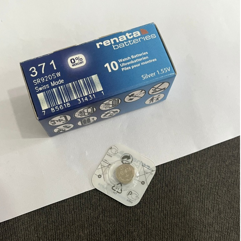 แบตเตอรี่นาฬิกา Swiss RENATA ของแท้ 920 SR920SW 371 แพ็คตุ่ม 1 ภาพจริง