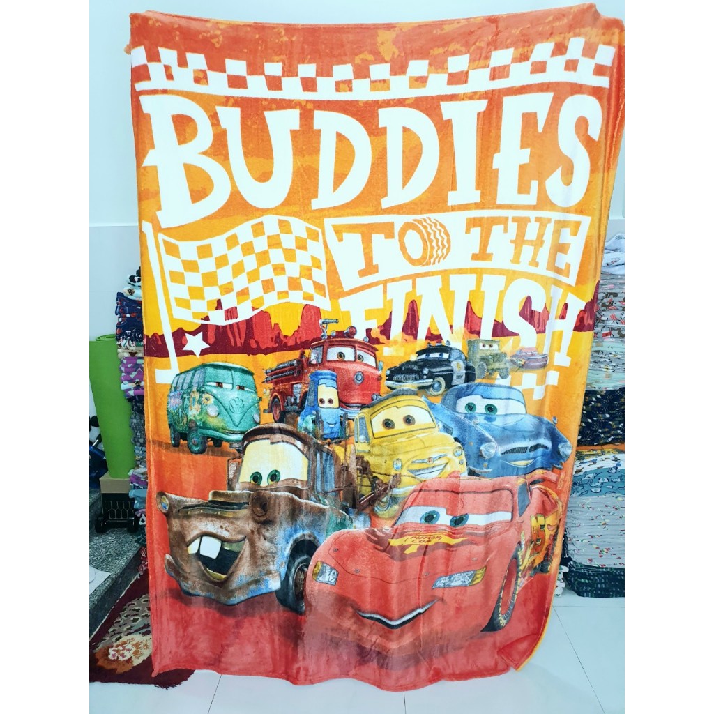 พร้อมวิดีโอ*ผ้าห่มขนสัตว์ Disney Cute Macqueen Car