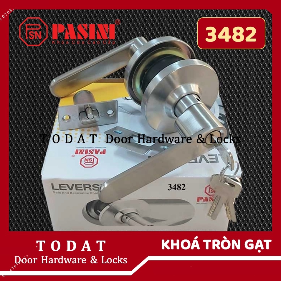 [PASINI 3482][ราคาโรงงาน] ของแท้ PASINI 3482 Alloy Lever Round Lock สามารถเปลี่ยนล็อคด้ามจับกลมได้
