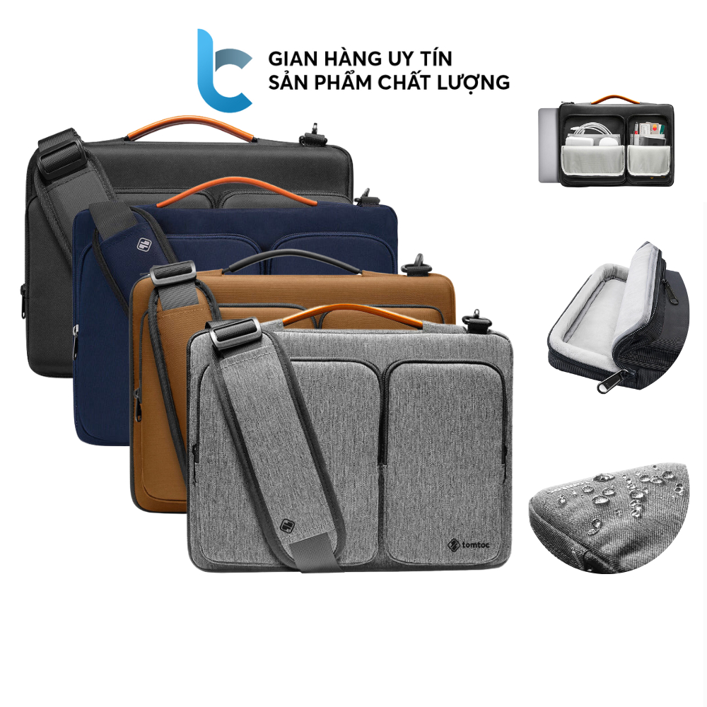 Tomtoc (USA) กระเป๋าสะพายไหล่ 360 สําหรับ Macbook
