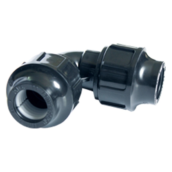ข้องอ HDPE 90 องศา พร้อมเกลียวสม่ําเสมอ 90mm 110mm