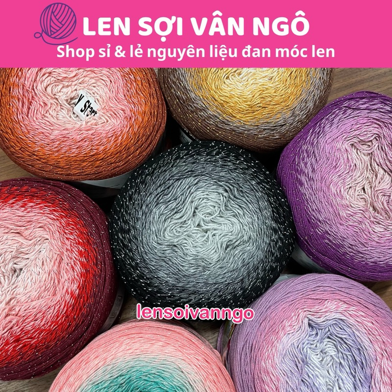 เส้นด้ายArt Flowers เส้นด้ายแสงจันทร์ (ม้วน 260gr)