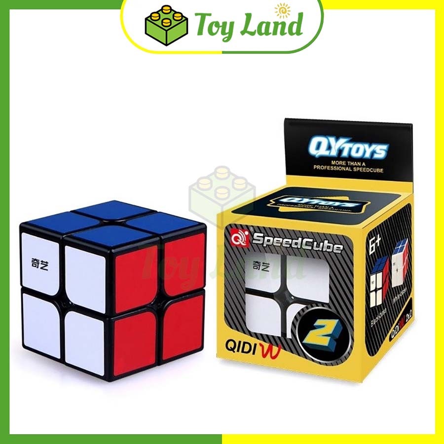 Rubik 2x2 QiYi QiDi W Rubiks Cube 2x2x2 สีดําชายแดนของเล่นปัญญาเด็ก - Toy Land