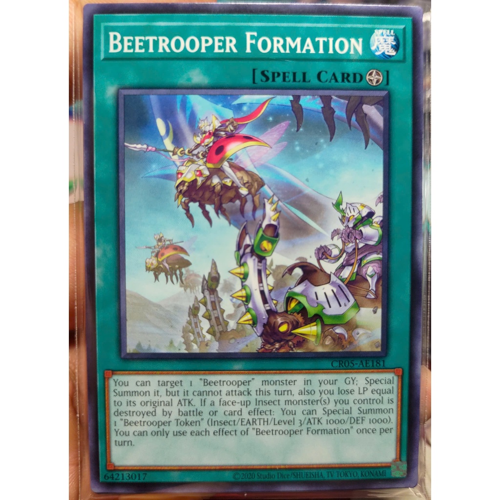 [KW2 Yugioh] [EN-AE] การ์ด CR05-AE181 Beetrooster Formation - ทั่วไป