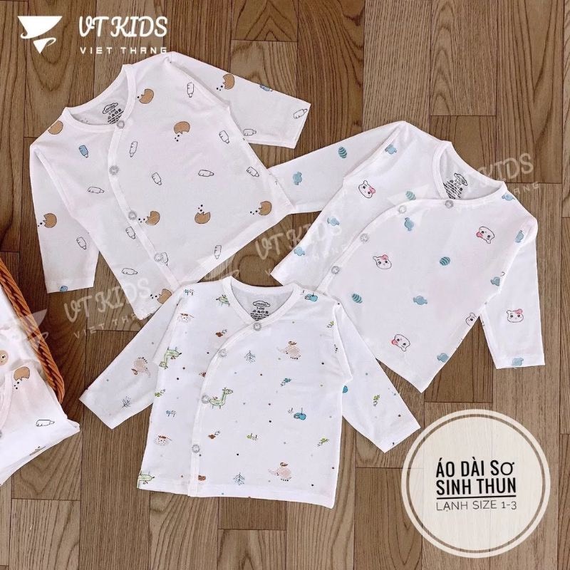 คอมโบ 3 - 5 VTKids เสื้อแขนยาวเด็กแรกเกิดผ้ายืดหยุ่นเย็นสําหรับเด็กชายและเด็กหญิงแรกเกิดตั้งแต่ 3-9ก