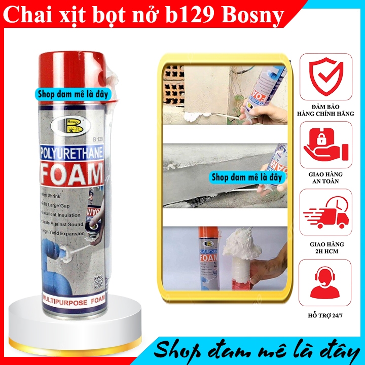 Polyurethane Foam (PU Foam สําหรับสั้นและปิด) - Bosny B129 - นําเข้าจากประเทศไทย