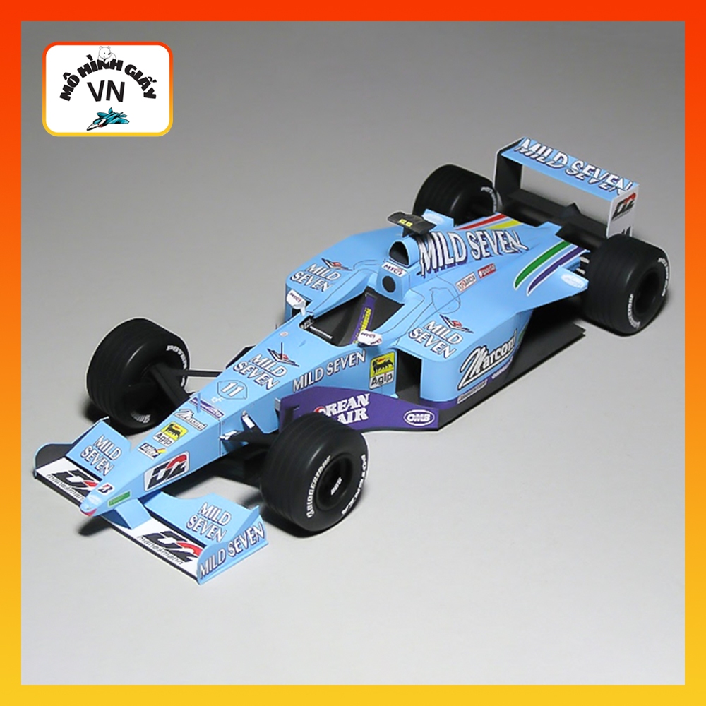 Benetton B200 F1 Racing Car Assembly Paper Model (Formula One World Championship 2000) - MohinhgiayV