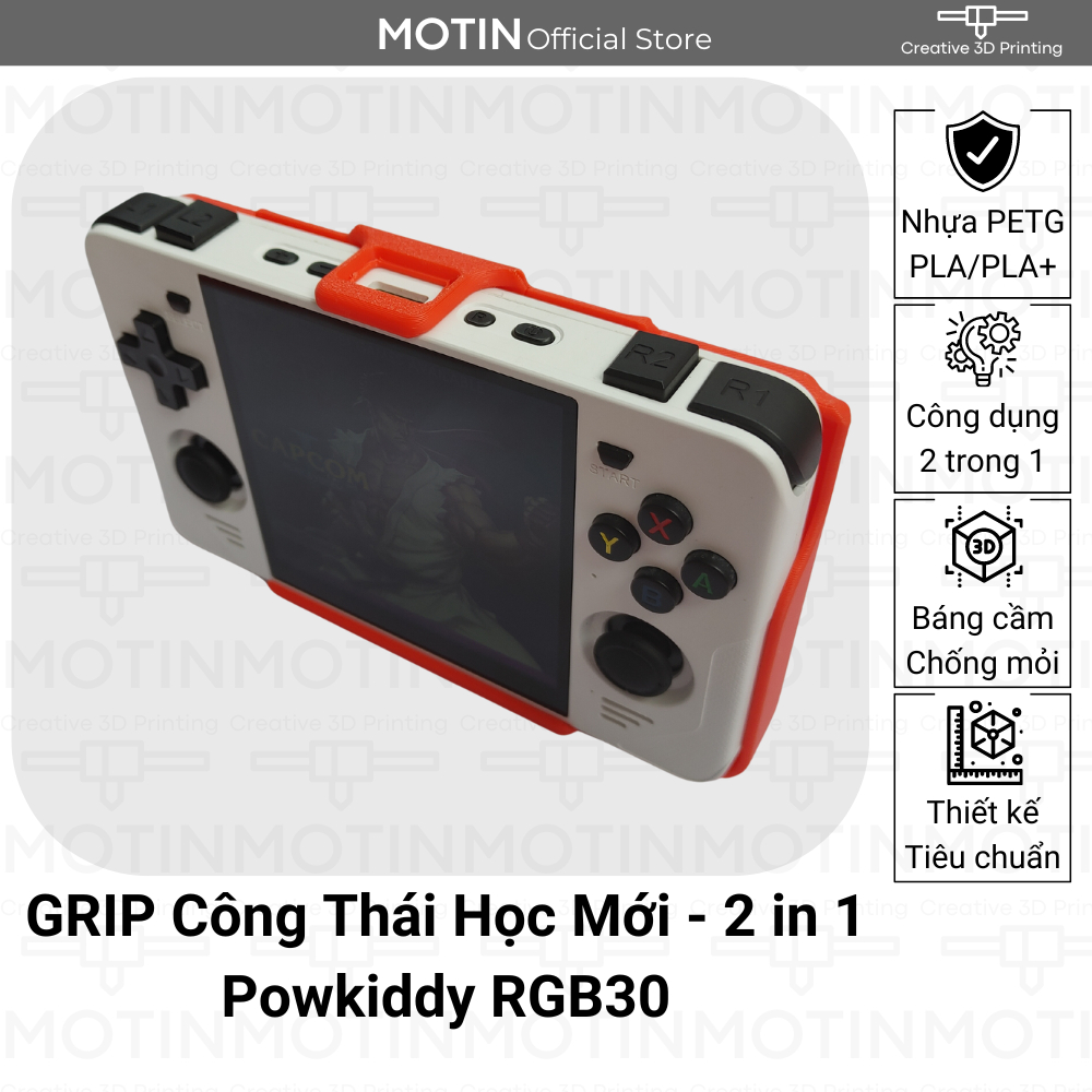 Grip Powkiddy RGB30 อุปกรณ์เสริมตามหลักสรีรศาสตร์อัพเกรดการป้องกัน 2-in-1 อัจฉริยะ - Motin อย่างเป็นทางการ