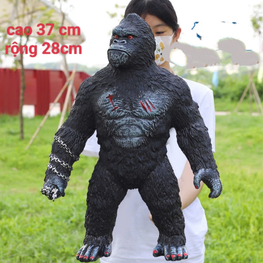KingKong Figure Toy Model 45cm Vs Godzilla 80cm พลาสติกอ่อน