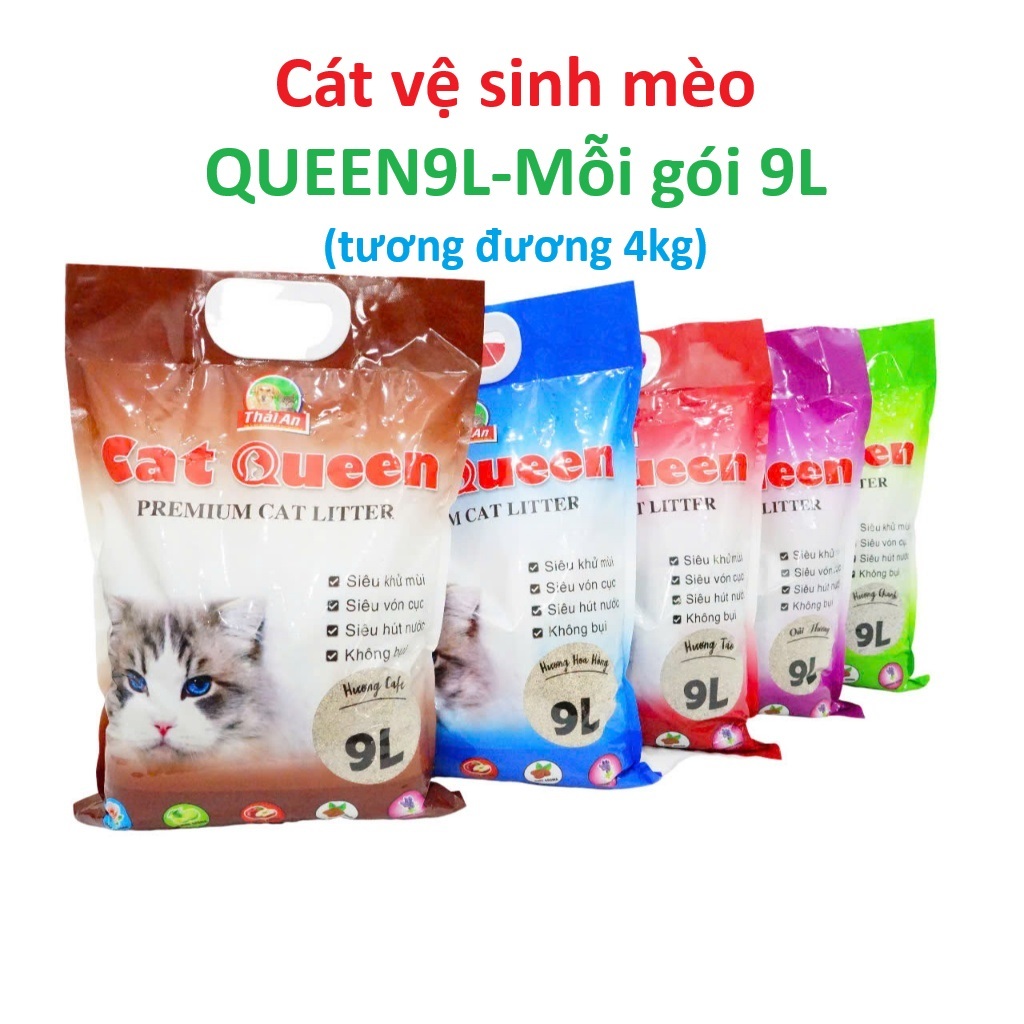 ABOS- ทรายแมวไร้ฝุ่นกลิ่น Queen9L