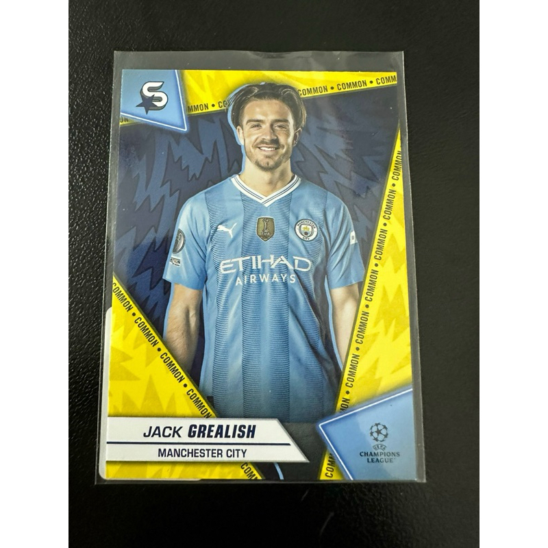 U589 Jack Grealish Manchester City Topps Superstars 2023/24 การ์ดฟุตบอล
