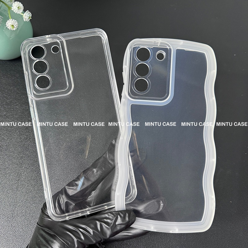 Samsung Galaxy S21FE 5G / S21 FE 5G / S21fe 5G ขอบกล้อง Wavy Edge Soft Case