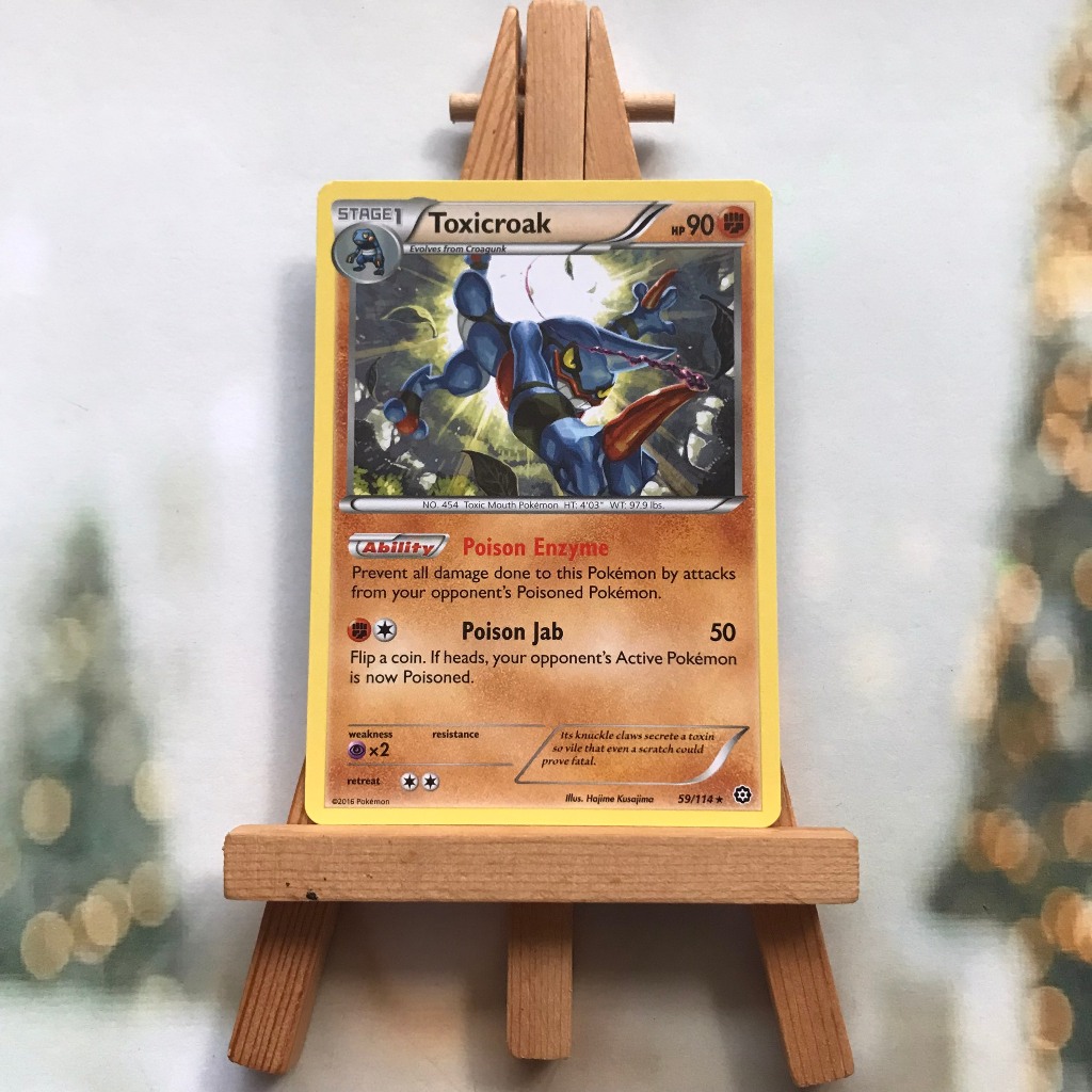 Pokemon Toxroak 59/114 Picture Card - XY Card: Steam Siege Rare English