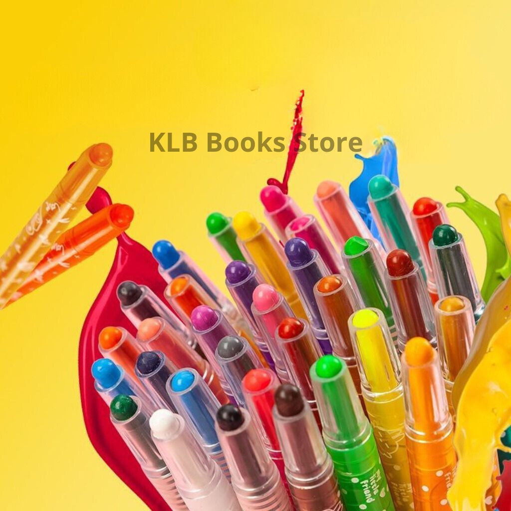 Swirl Wax/ Twist Wax 12 / 18/ 24 สี 601 สําหรับนักเรียนราคาถูก สุ่มรูปทรง