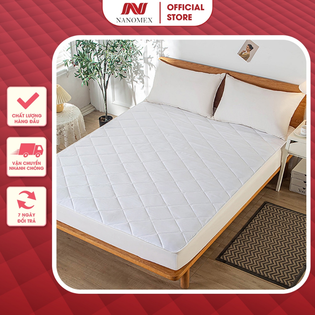 Nanomex Premium Hotel ผ้ารองกันเปื้อน, ผ้าคลุมที่นอนกันน้ํา 3 ชั้น 1m2/1m4/1m6/1m8/2m