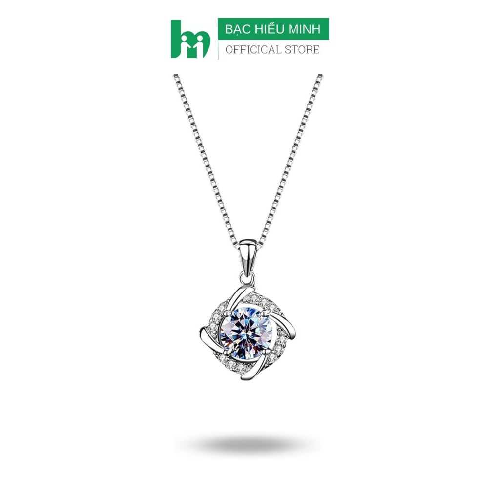 สร้อยคอผู้หญิง Xiaoming Silver ของแท้พร้อมหิน CZ DMD540