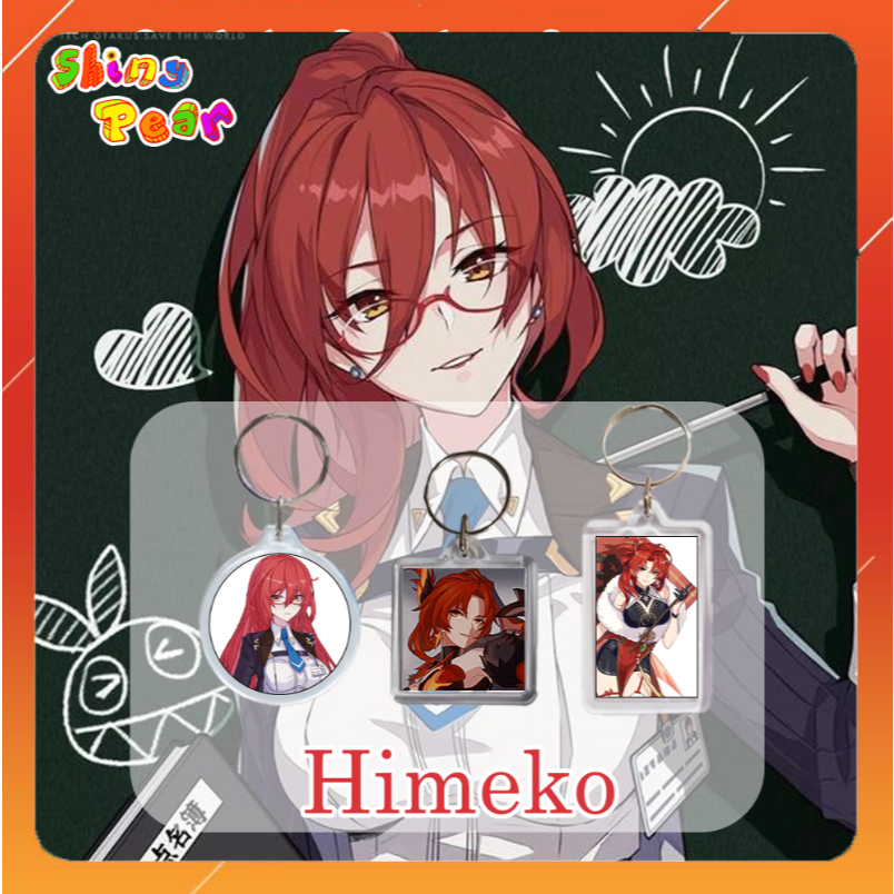 [Honkai Impact] - พวงกุญแจ | พวงกุญแจ Himeko/Murata Himeko พร้อมสติ๊กเกอร์เกม HI3 เป็นของขวัญหรือตกแ