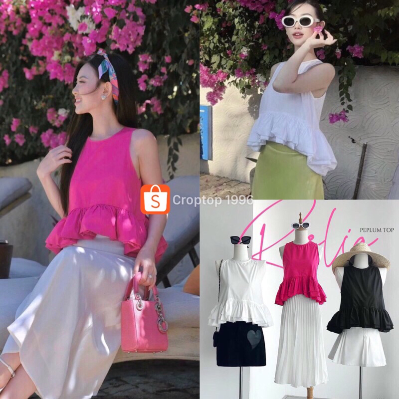 เสื้อชีฟองชั้นลอยผ้าสองชั้นสุดหรู ก284