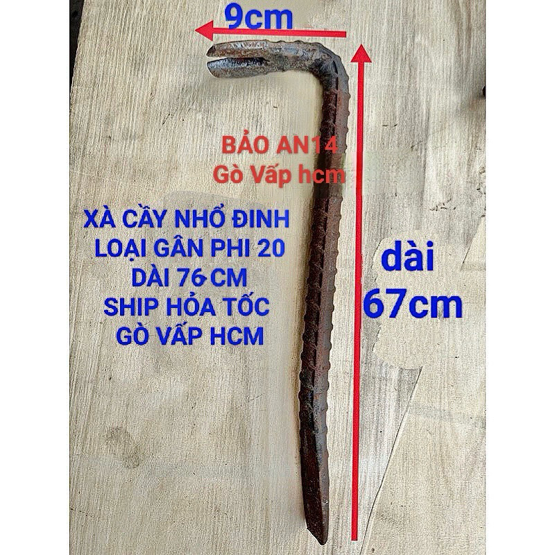 NAIL HOLE BAR 76 ซม. ยาว 20 ประเภทของ THREAD BAR, บาร์เล็บเหล็กประเภทดี, จัดส่ง GO VAP HCM