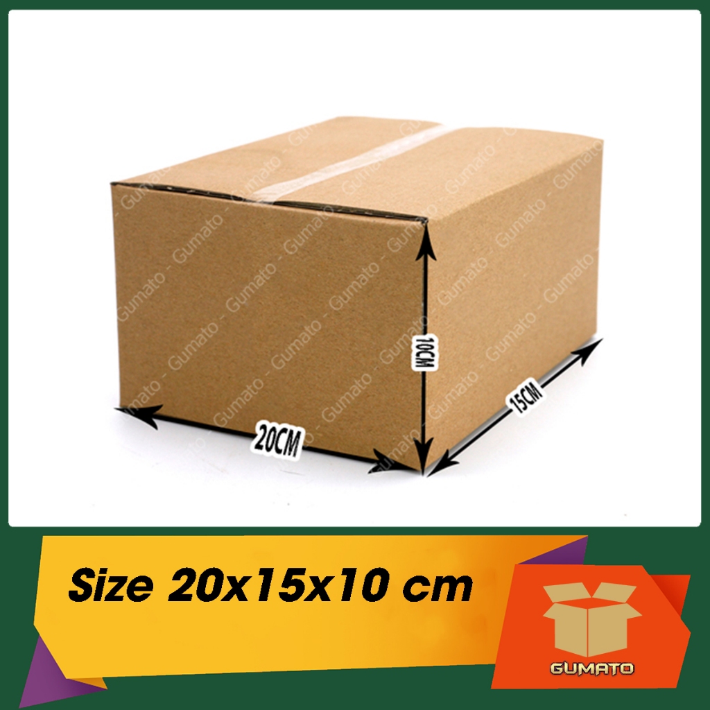 ขนาด 20x15x10 ซม. กล่องกระดาษ บรรจุที่ Gumato (รหัส P45)