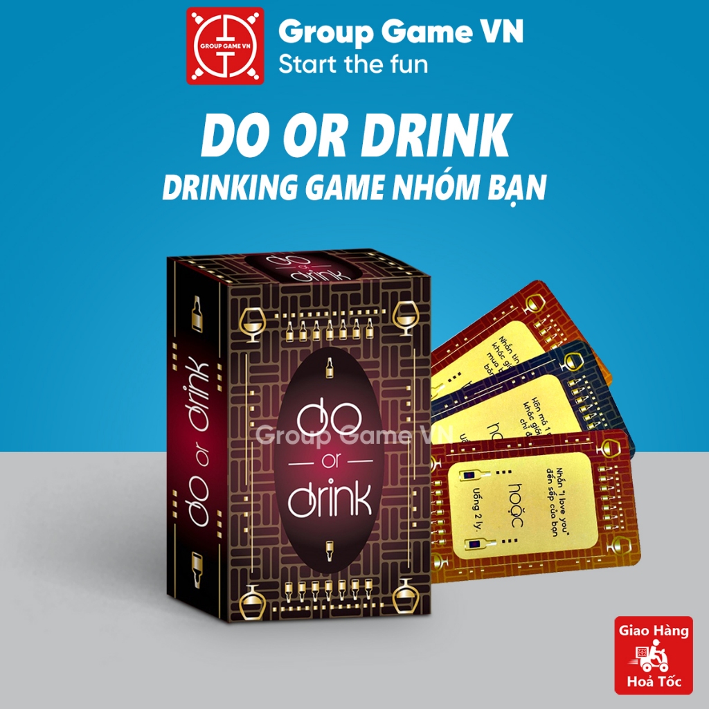 DO OR DRINK สํารับไพ่ดื่ม 50 ใบ (2 เวอร์ชั่น A และ B) ดื่มเกมที่น่าสนใจสําหรับกลุ่มเพื่อนที่จะลืมทาง