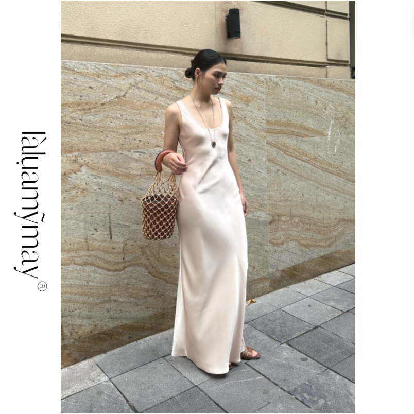 [AMERICAN SILK DRESS] 08_LONG SLEEVELESS TANK DRESS