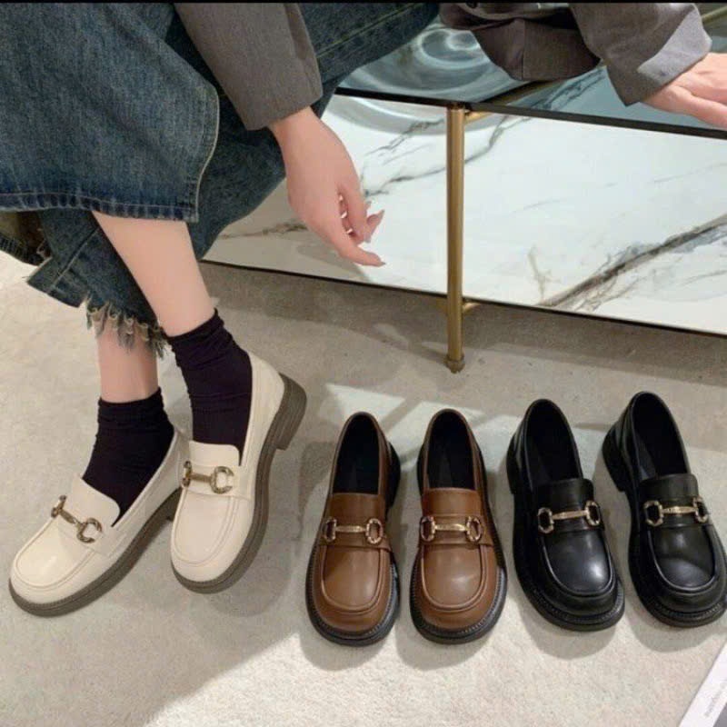 รองเท้า OXFORD ผู้หญิง SOFT LEATHER HK888 FULBOX