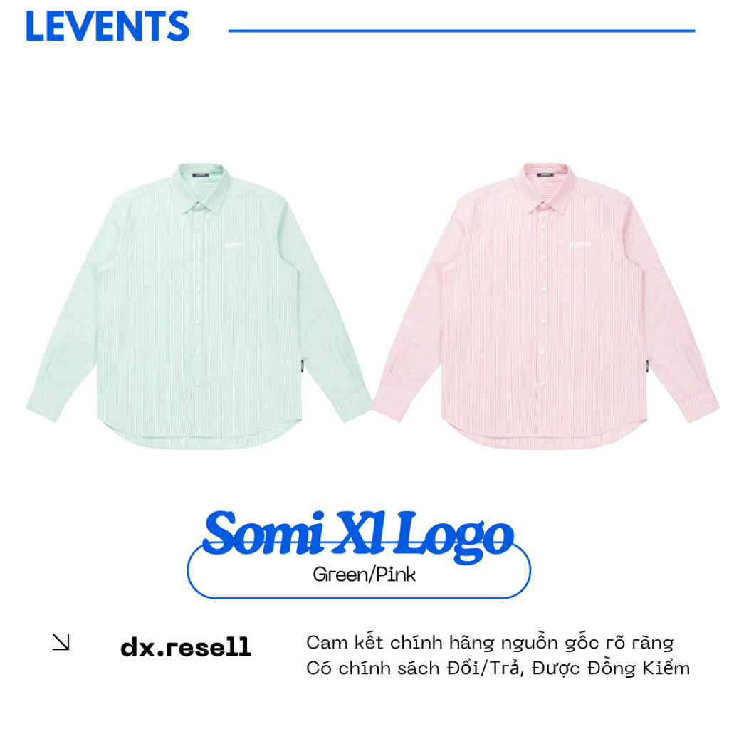 เสื้อเชิ้ตลายโลโก้ Somi Levents XL