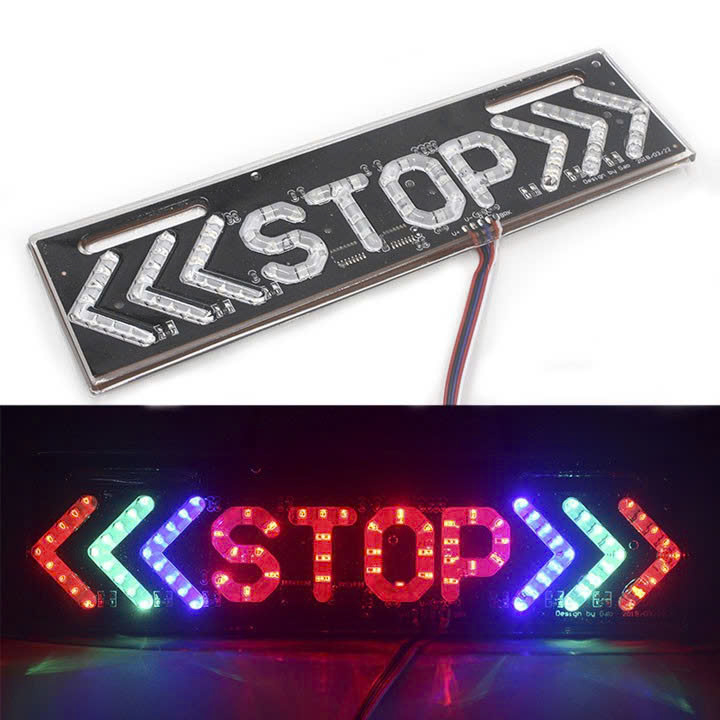 ไฟ Led STOP แฟลชประดับด้านหลังรถสวยงาม ไฟเบรค Led STOP ไฟเลี้ยว.