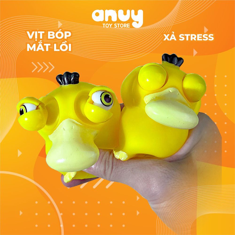 Squishy mini Koduck Pokemon เป็ดตาโป่ง ของเล่นสกุชชี่คลายเครียดสุดน่ารัก