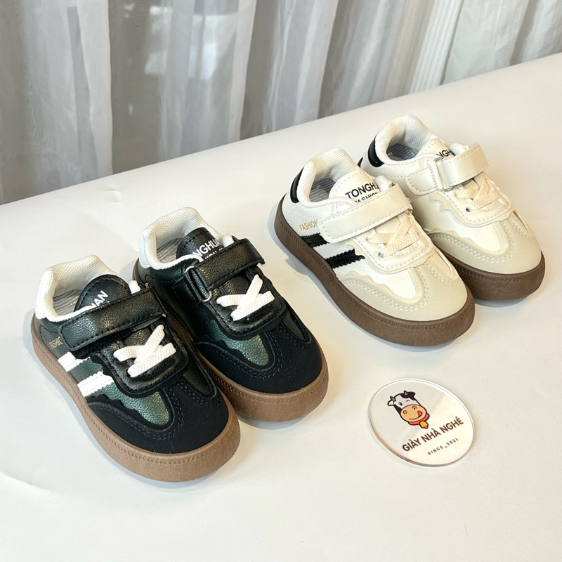 รองเท้ากีฬา 2-Stripes Soft Sole Anti-Slip Active Style สําหรับเด็กชายและเด็กหญิง (G48)