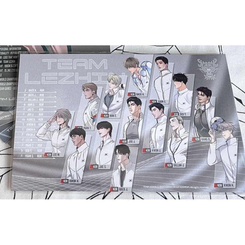 โปสการ์ด Lezhin ของแท้ 2024