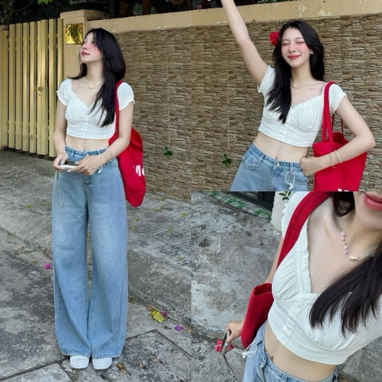 (NO PADDING) เสื้อครอปจั๊มสั้น Lam Tu Store MA 151