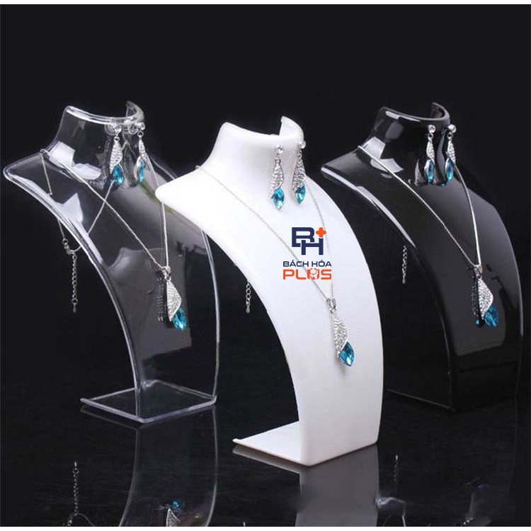 หัวหุ่นแขวนเครื่องประดับพลาสติก คอหุ่นสร้อยคอ - Bach Hoa plus